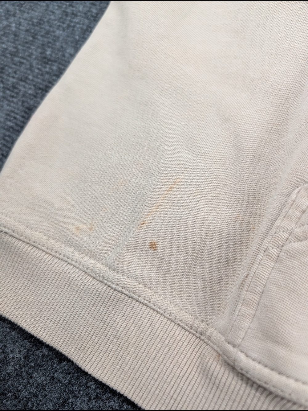 Vintage Billabong Embroidered Logo Hoodie Beige Tan Sweatshirt Men's XXL - Picture 8 of 9